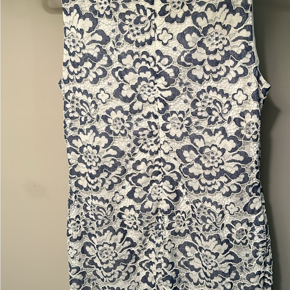 Ralph Lauren Blue and White Sleeveless Dress - Picture 4 of 4